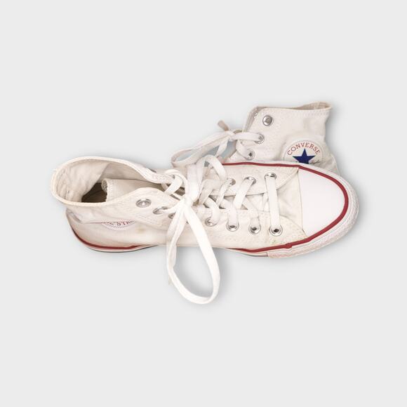 Converse Chuck Taylor All Star White High Top Sneakers Mens 6.5 Womens 8.5 - Picture 10 of 11